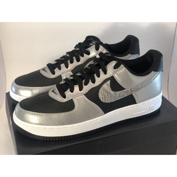 Nike Air Force 1 B Silver Snake 3M 2021 - Picture 1 of 11